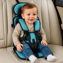 Load image into Gallery viewer, Portable Child Booster Seat with Five Point Harness and Head Support, Foldable Travel