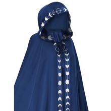 Load image into Gallery viewer, Medieval Hooded Cape for Adults with Attached Hood