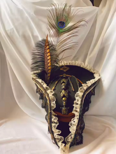 Load image into Gallery viewer, Pirate Skull Triangle Hat in Knit Fabric for Costume Events