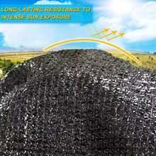Load image into Gallery viewer, Black shade cloth sunblock mesh cover