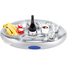 Load image into Gallery viewer, Floating Drink Holder For Pool With Cup Slots And Snack Tray