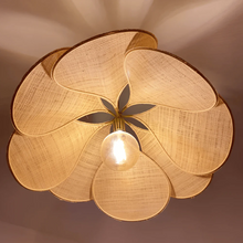 Load image into Gallery viewer, Vintage Floral Fabric Pendant Light for Living Room and Dining Space
