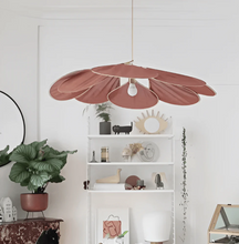 Load image into Gallery viewer, Vintage Floral Fabric Pendant Light for Living Room and Dining Space