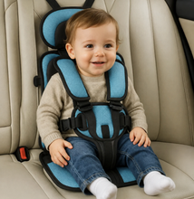 Load image into Gallery viewer, Portable Child Booster Seat with Five Point Harness and Head Support, Foldable Travel