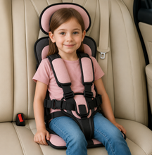 Load image into Gallery viewer, Portable Child Booster Seat with Five Point Harness and Head Support, Foldable Travel