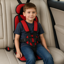 Load image into Gallery viewer, Portable Child Booster Seat with Five Point Harness and Head Support, Foldable Travel