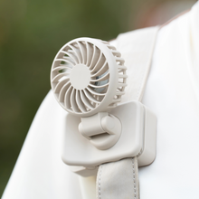 Load image into Gallery viewer, Portable Rechargeable Clip Fan with Type C Charging and 3 Speed Settings for Personal Cooling