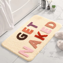 Load image into Gallery viewer, Colorful "Get Naked" Non-Slip Microfiber Bath Mat – Absorbent & Fun for Kids and Adults