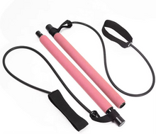 Load image into Gallery viewer, Portable Pilates Bar Kit with Resistance Bands for Full Body Home Workouts