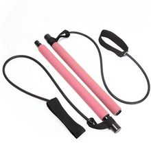 Load image into Gallery viewer, Portable Pilates Bar Kit with Resistance Bands for Full Body Home Workouts