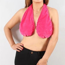 Load image into Gallery viewer, Women's Nursing Tube Top Towel Wrap with Halter Neck – Breathable Pink Intimates Top