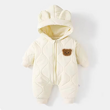 Load image into Gallery viewer, Cozy Winter Baby Jumpsuit with Soft Fur Lining for Infants and Toddlers