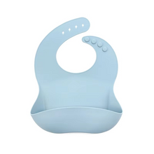 Load image into Gallery viewer, Soft Silicone Waterproof Baby Bib with Cute Print and Adjustable Fit