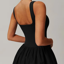 Load image into Gallery viewer, Womens Sleeveless Active Tennis and Running Dress with Built-In Skirt