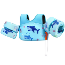Load image into Gallery viewer, Kids Foam Life Vest with Arm Floats and Safety Whistle for Swimming and Kayaking