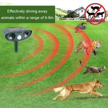 Load image into Gallery viewer, Solar-Powered Ultrasonic Animal Repellent for Gardens and Yards