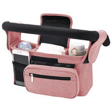 Load image into Gallery viewer, Large Stroller Organizer with Multiple Compartments and Cup Holders