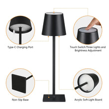 Load image into Gallery viewer, Adjustable LED Desk Lamp with Flexible Neck and Touch Control, 3 Color Temperatures