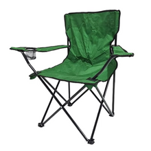 Load image into Gallery viewer, Portable Folding Outdoor Chair with Armrest, Backrest and Cup Holder