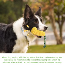 Load image into Gallery viewer, Indestructible Squeaky Corn Chew Toy for Tenacious Puppies and Dogs