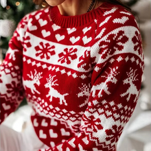Load image into Gallery viewer, Cozy Winter Christmas Snowflake Knit Sweater for Women
