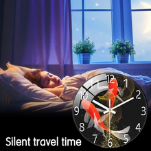 Load image into Gallery viewer, 12 Inch Red Koi Tempered Glass Wall Clock for Modern Home Décor