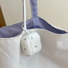 Load image into Gallery viewer, Polka Dot Bow White Protective Earphone Case with Pendant