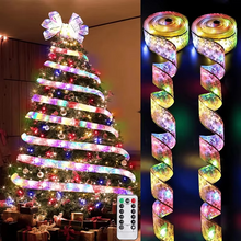 Load image into Gallery viewer, Christmas Ribbon Fairy Lights for Tree and Home Decorations