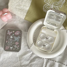 Load image into Gallery viewer, Portable Contact Lens Case Set, Two Pack Mini Contact Lens Storage Kit for Everyday Use