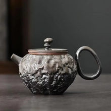 Load image into Gallery viewer, Vintage Ceramic Teapot with Handle and Infuser for Loose Leaf Tea