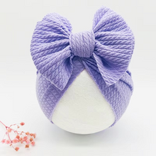 Load image into Gallery viewer, Cozy Knotted Baby Beanie with Bow Headband