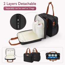 Load image into Gallery viewer, Detachable Breast Pump Bag With Insulated Pockets And Multiple Compartments
