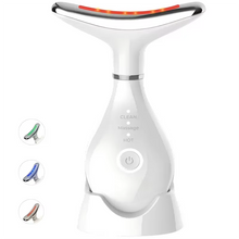 Load image into Gallery viewer, 3 in 1 LED Neck and Face Microcurrent Massager with Red Light Therapy