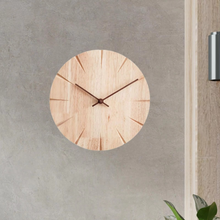 Load image into Gallery viewer, Solid Wood Silent Wall Clock for Home Office and Kitchen