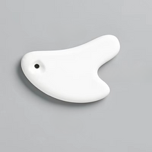 Load image into Gallery viewer, White Ceramic Guasha Scraping Board for Full Body Massage and Lymphatic Drainage