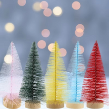 Load image into Gallery viewer, Mini Bottle Brush Christmas Trees Tabletop Holiday Decorations