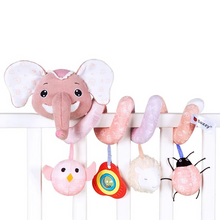 Load image into Gallery viewer, Elephant Spiral Sensory Activity Toy for Car Seat, Stroller, and Crib