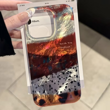 Load image into Gallery viewer, Retro Patchwork Glacier Pattern Silicone Phone Case