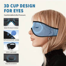 Load image into Gallery viewer, Bluetooth Sleep Mask with 3D Eye Comfort and Built-in HD Speakers