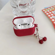 Load image into Gallery viewer, Silicone Protective Case with 3D Cherry Pendant for AirPods