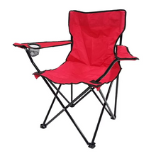Load image into Gallery viewer, Portable Folding Outdoor Chair with Armrest, Backrest and Cup Holder