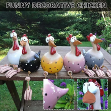 Load image into Gallery viewer, Funny Resin Chicken Fence Decor for Garden and Yard