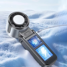 Load image into Gallery viewer, Foldable Turbine Handheld Fan with Integrated Ice Pack