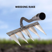 Load image into Gallery viewer, Iron Weeding Rake – Precision Carbon Steel Garden Tool