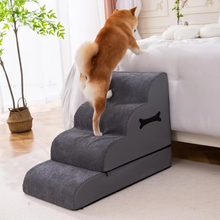Load image into Gallery viewer, Curved Dog Stairs for Small and Medium Pets – Sofa and Bed Access Steps