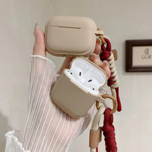 Load image into Gallery viewer, Soft Silicone AirPods Protective Case with Hand Strap