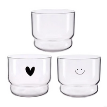 Load image into Gallery viewer, Smiling Face Heat Resistant Glass Mug for Everyday Use