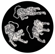 Load image into Gallery viewer, Plush Round Leopard Pattern Area Rug – Soft Thickened Floor Mat for Bedroom or Living Room