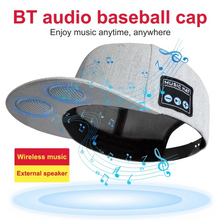 Load image into Gallery viewer, Wireless Bluetooth Speaker Hat with Built in Headphones and Microphone