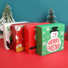Load image into Gallery viewer, Christmas Gift Boxes Set of 4, Snowman and Santa Claus Cookie and Candy Boxes for Holiday Parties and Home Décor